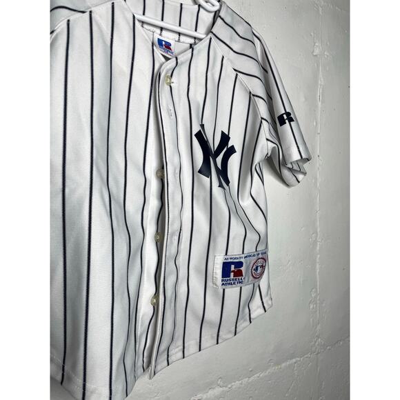 Vintage Youth New York Yankees GIAMBI 25 Jersey Russell Athletic Size 5/6 - Picture 3 of 6